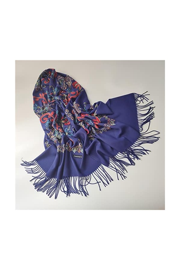 Secuos Nouveau Style Ethnique Femmes Écharpe Carrée Russe National Châle Hijab Foulards Dames Rétro Imprimé Floral Bandana Fo