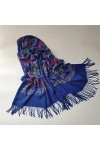 Secuos Nouveau Style Ethnique Femmes Écharpe Carrée Russe National Châle Hijab Foulards Dames Rétro Imprimé Floral Bandana Fo