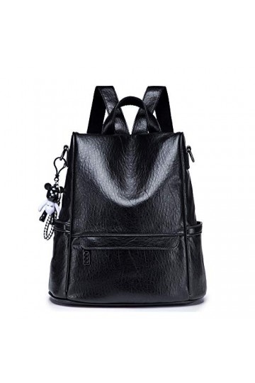 NIYUTA Sacs portés Dos Femme Tendance Sacs portés épaule Cuir Voyage Sacs bandoulière Noir…