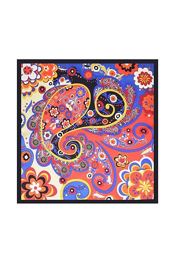 shunchunli Wangqianli Nouveau Foulard de Mode de Foulard carré de 60 cm for Femmes Couleur : 02, Taille : 60 * 60cm 