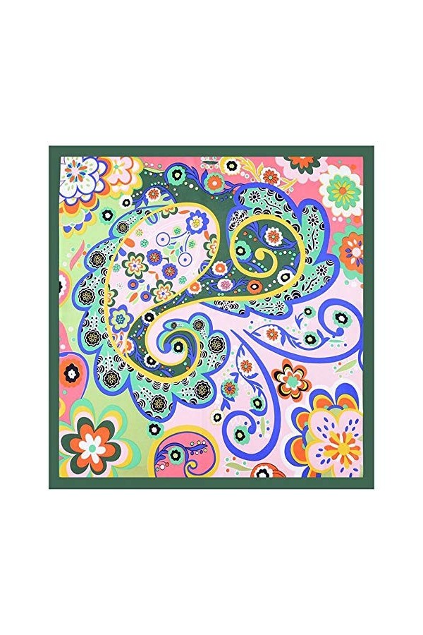 shunchunli Wangqianli Nouveau Foulard de Mode de Foulard carré de 60 cm for Femmes Couleur : 02, Taille : 60 * 60cm 