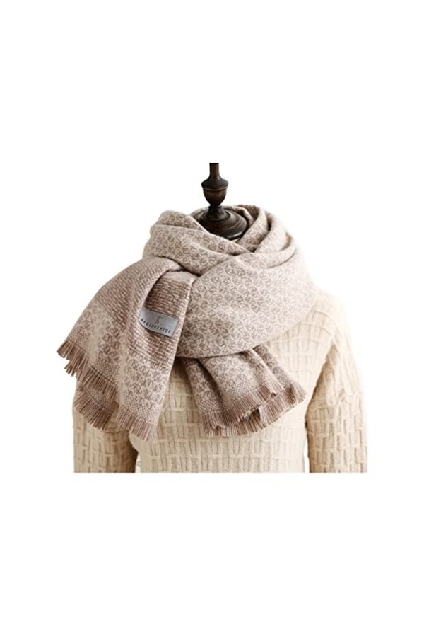 NEHHDC Foulard Écharpe Écharpe Dhiver Imprimée, Écharpe Chaude Et Douce Pour Femmes, Long Châle Large Et Confortable Foulard