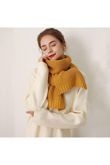 LuisFranklin Foulard Echarpe Femme Soie Cheveux Écharpe Femme Longue Écharpe Chaude Turban Couleur Unie Châle Wrap Femme Turb