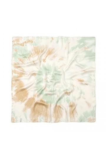 Foulard carré en soie, mode plage couverture cheveux cravate lumière fines écharpes femmes cravate-teinture peinture châles é