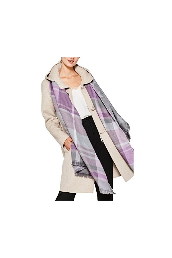 Esprit Accessoires 107ea1q019 Echarpe, Gris Light Grey 040 , Taille Unique Femme