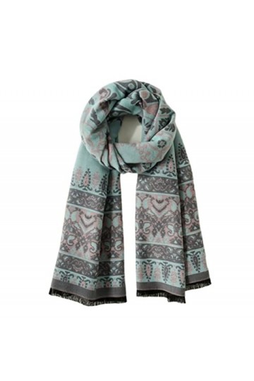 NEHHDC Foulard Écharpe Écharpe De Style National Hiver Doux Chaud Unisexe Écharpe Confortable Foulards Châle Etole Color : B