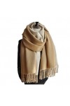 Echarpe Châle Foulard Etole Écharpe Chaude Glands Femmes Hiver Soild Écharpe Châle Dame Chaud Écharpe Foulards Color : A, Si