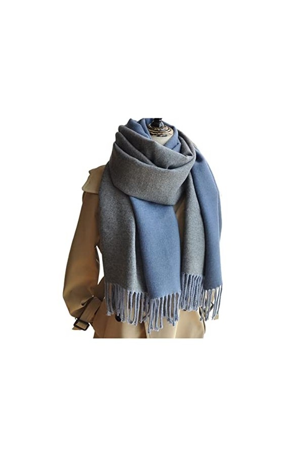 Echarpe Châle Foulard Etole Écharpe Chaude Glands Femmes Hiver Soild Écharpe Châle Dame Chaud Écharpe Foulards Color : A, Si
