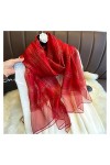 AGOUNOD Écharpe 2021 Echarpe de Soie de Luxe Femmes Hiver Chaleur Chaude enveloppe Lady Foulard Hijab Écharpes Plaid Femme Fe