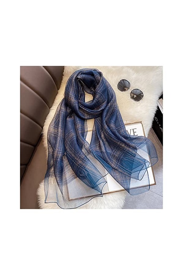 AGOUNOD Écharpe 2021 Echarpe de Soie de Luxe Femmes Hiver Chaleur Chaude enveloppe Lady Foulard Hijab Écharpes Plaid Femme Fe