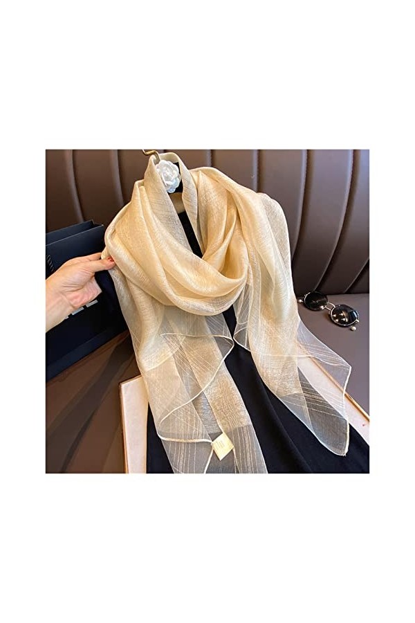 AGOUNOD Écharpe 2021 Echarpe de Soie de Luxe Femmes Hiver Chaleur Chaude enveloppe Lady Foulard Hijab Écharpes Plaid Femme Fe