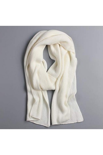 Foulard Femme Soie Cheveux pour De Hiver en Echarpe Nouvelle Écharpe pour Hommes en Tricot Unisexe Épais Chaud Écharpe Longue