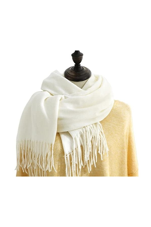 Ryakos éCharpe De Mode Echarpe Foulard Femme Écharpes Dhiver Imitation Cachemire Sentence Pashmina Châle Enveloppe Soft Couv