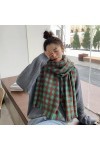 Tlilyy Classique Plaid Femmes châles écharpe épaisse Double Face Cachemire écharpe Impression Foulard écharpe Longue Douce Mo