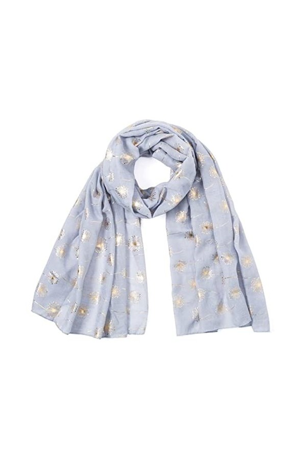 Écharpe Cadeau Foulards pour Femmes Châle Doux Léger Écharpe Pissenlit Imprimé Cou Wrap Châle Cadeau Foulard Color : G, Size