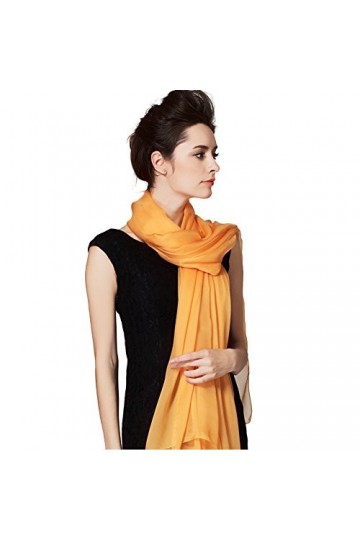 LoveSilk Georgette Foulard 100 % soie pour femme Rouge - Bleu - X-Large