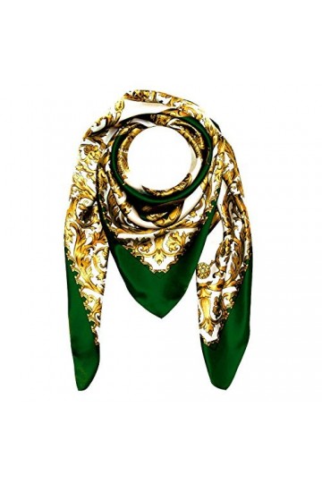 LORENZO CANA Foulard pour la femme – écharpe à la mode de 100% soie pour le printemps et l´été avec les mesures de 100 cm x 1