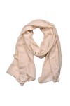 woogwin Foulard en coton léger et doux pour femme - Beige - Taille unique