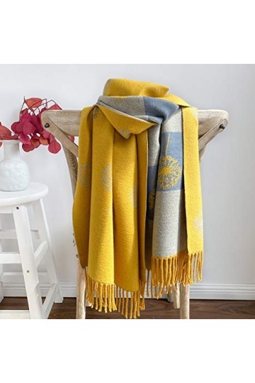 JIAQUAN-SHOP Écharpes Écharpe en Cachemire Winter Femmes Châles des châles Chaude Couverture Foulard Foulard Marque Marque Éc