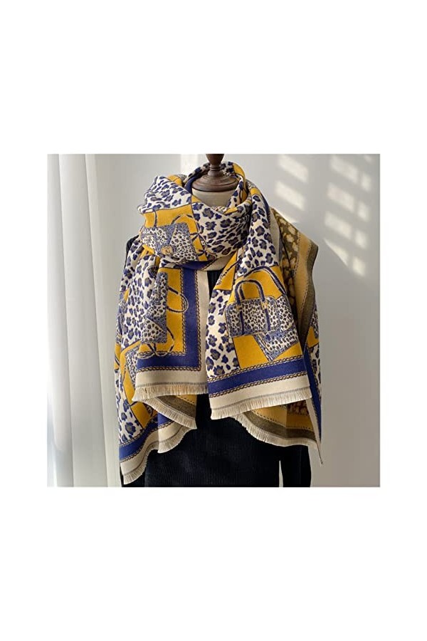 LXSWY écharpe Écharpe Chaude en Cachemire for Femmes Fashion Couverture épaisse Châle Wrap Femal Foulard Color : 5, Size : 6