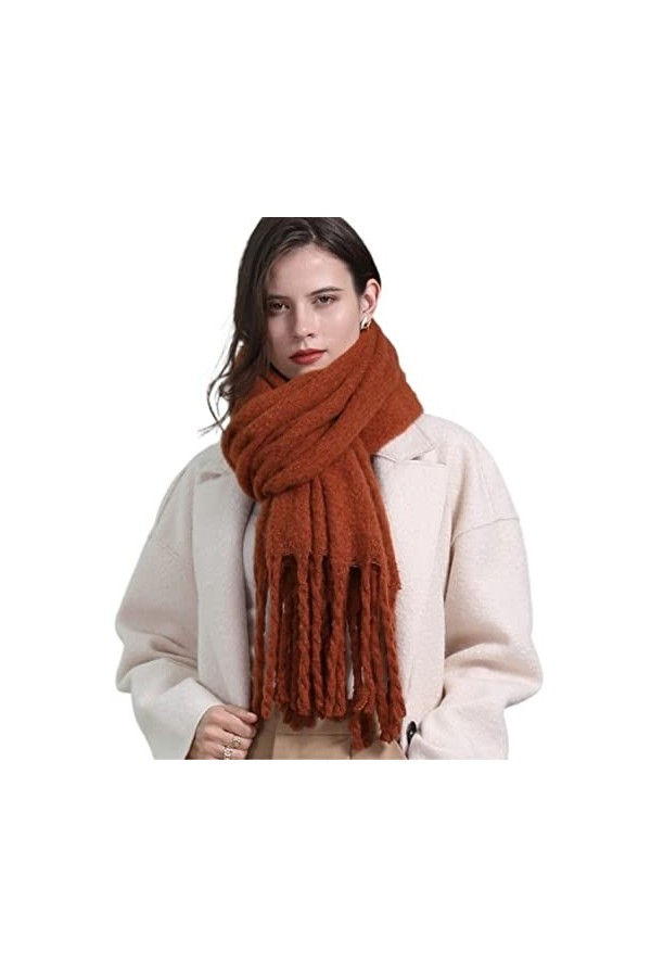 HALAHAI Écharpe Etole Foulard Echarpe Écharpe dhiver Élégante pour Femmes Châles Doux Élégant Châle Solide Femal Châle Blue