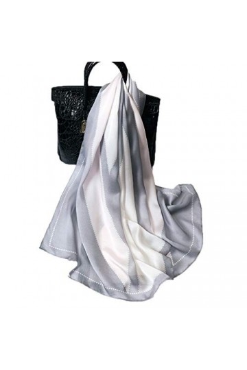 hkwshop Châles Soie Châle Eté Section Sauvage Été 100% Foulards en Soie Écran Solaire Long Section Foulards Écharpes Color :