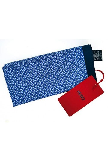 Gemelolandia | Foulard de poche en soie pure marine motif bleu 33 x 33 cm | Cadeaux Originaux Pour la Décoration Vêtements et