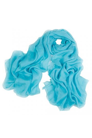 YOUXUMEI écharpe Chaude Femmes Dames Plaine Doux Longue Mulberry Foulard De Soie, Printemps et Été Climatisation Châle Double