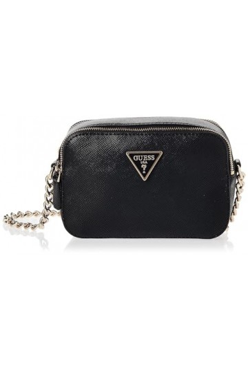 Guess, CHAMBRE BANDOULIÈRE NOELLE femme, Noir, Taglia Unica