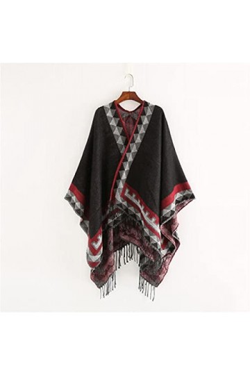 Bysonglezai Foulard Femme Echarpe Homme Châle Femmes Luxe Ponchos Hiver Pashmina Châle Écharpe Wrap Couverture Épaisse Étole 