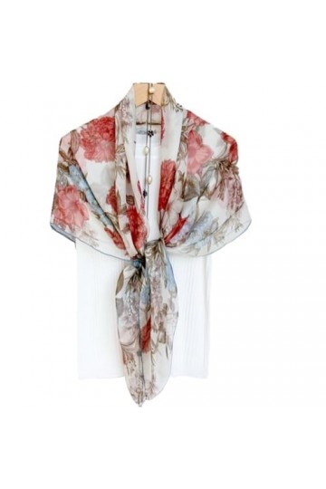 ONDIAN Écharpes pour Femmes Élégant Foulard en mousseline de soie à Section fine, châle for femmes