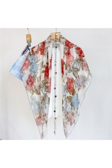 ONDIAN Écharpes pour Femmes Élégant Foulard en mousseline de soie à Section fine, châle for femmes