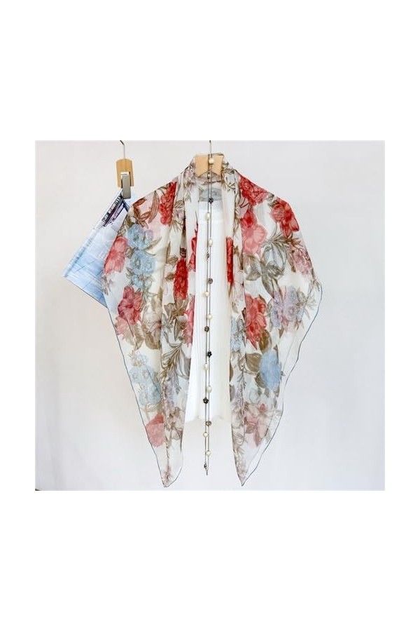 ONDIAN Écharpes pour Femmes Élégant Foulard en mousseline de soie à Section fine, châle for femmes