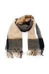 Foulard Écharpe Winter Femmes Écharpe Foulard Plaid Foulard Lady Tassel Foulards en Polyester épaissie Épaissement Tendre Sof