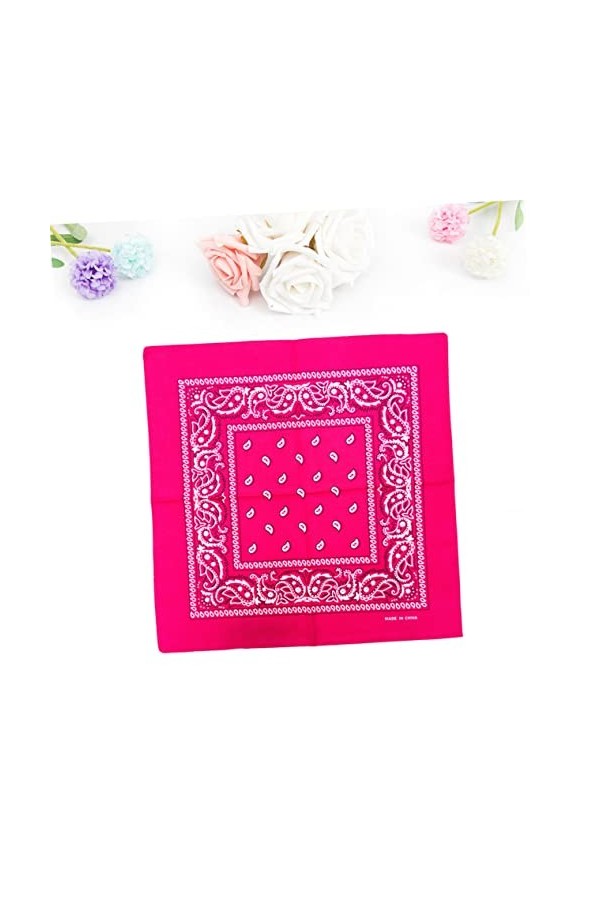 VALICLUD 36 Pcs Fille Bavoirs Écharpe Rustique Mouchoir Carré Mouchoirs À Fleurs Bandeau Floral Imprimé Mouchoir Hip Hop Mouc