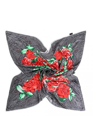 liyuzhu Nouveau Echarpe à imprimé numérique for Femmes Foulard carré de Soie rétro Foulard Couleur : 02, Taille : 130 * 130c