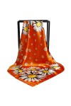 liyuzhu Nouvelle Serviette carrée de 90cm for Femmes Petite Marguerite Foulard de Dame de la Dame de la Dame de la Dame de la