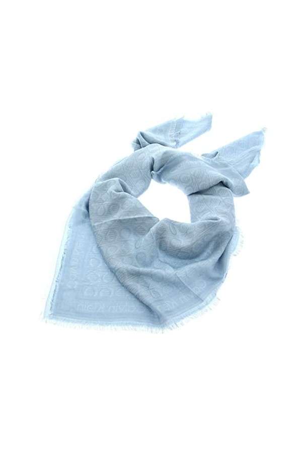 Calvin Klein Monogram Jacquard Chiffon 120 cm Pearl Blue Taille Unique