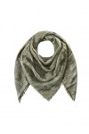 CODELLO Foulard exclusif avec motif jacquard style traditionnel, vert, taille unique