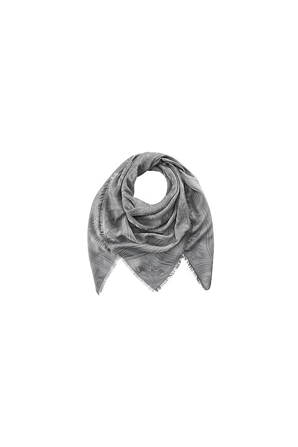 CODELLO Foulard exclusif avec motif jacquard style traditionnel, vert, taille unique