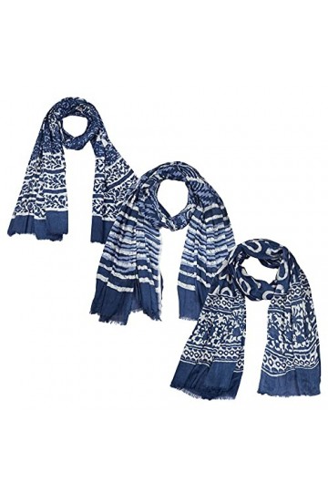 Sunsa Lot de 3 foulards dhiver pour homme et femme Taille XXL