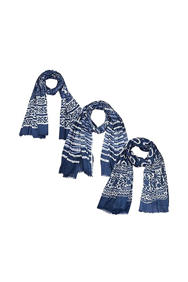 Sunsa Lot de 3 foulards dhiver pour homme et femme Taille XXL