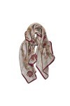 KIZQYN Foulard Femme Écharpes en Soie exquises, écharpes à la Mode et polyvalentes au Printemps et en Automne Jupe en Soie de