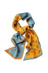 Foulards légers Foulard en soie double couche for femmes, cent modèles dautomne, écharpe longue à bande de Style étranger, f