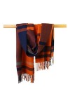NEHHDC Foulard Écharpe Femme Châle Écharpe Plaid Simple Écharpe Femmes Châle Wraps Pour Dame Foulards Châle Etole Color : Br