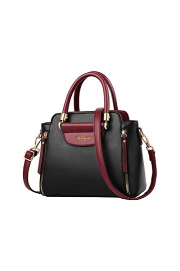 NIYUTA®Sacs portés Main Femme Tendance Grande capacite Cabas Sacs portés épaule Sacs bandoulière Sac a Main Noir