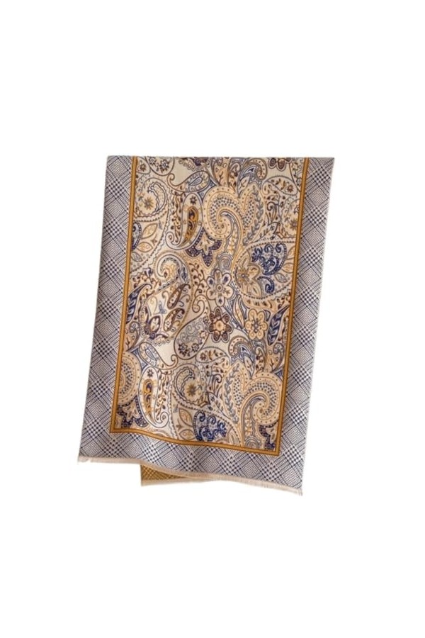 JUNOOS Foulard Femme Homme Écharpe Dhiver Vintage, Châle Double Face Doux Et Chaud Pour Femmes, Décorations Sauvages Echarpe