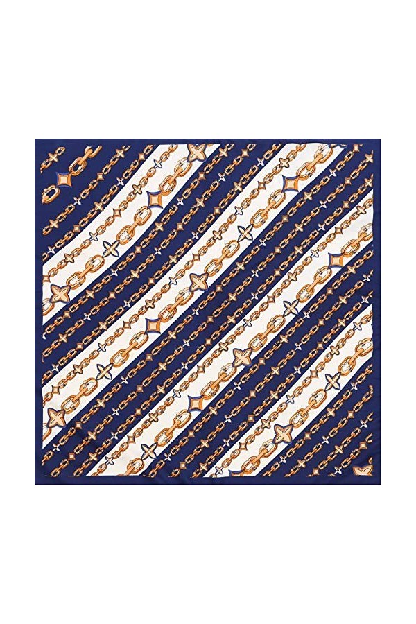 shunchunli Wangqianli Nouvelles Écharpes Twill de Femmes 70cm Décoration de Dames Petit Écharpe Foulard carré rétro à imprimé