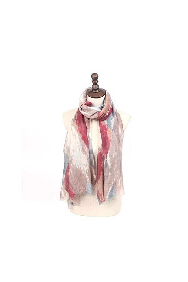 VCADEN Châle Écharpe Foulard Femmes Hiver Écharpe Châle Wrap Chaud Protection Solaire Diamant Imprimé Motif Écharpes Echarpe 