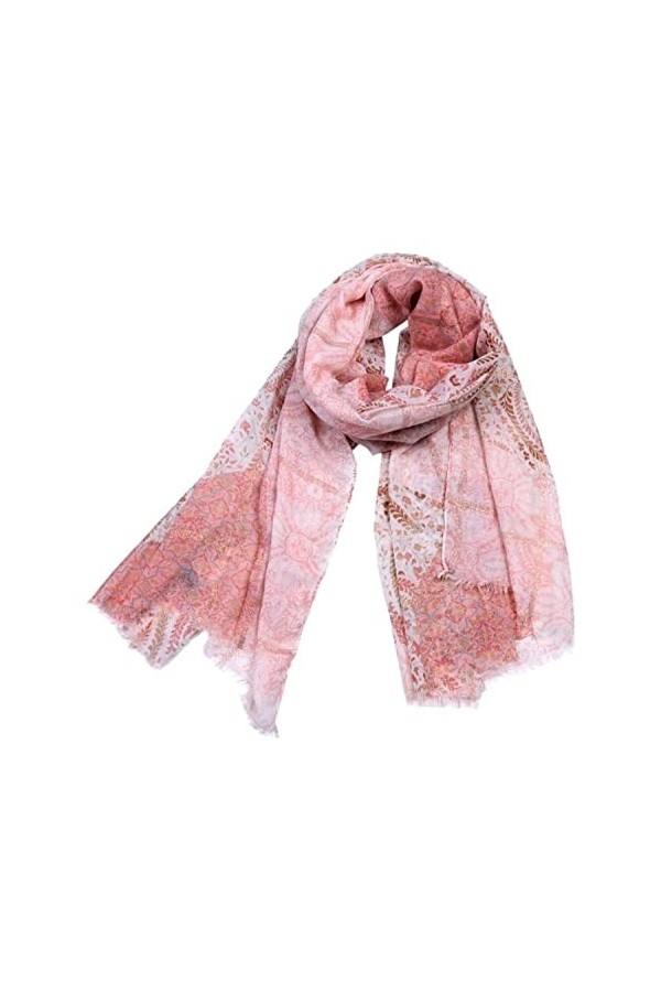 VCADEN Châle Écharpe Foulard Femmes Écharpe Châle Wrap Chaud Soleil Protection Motif Imprimé Doré Cadeau pour Dames Écharpes 